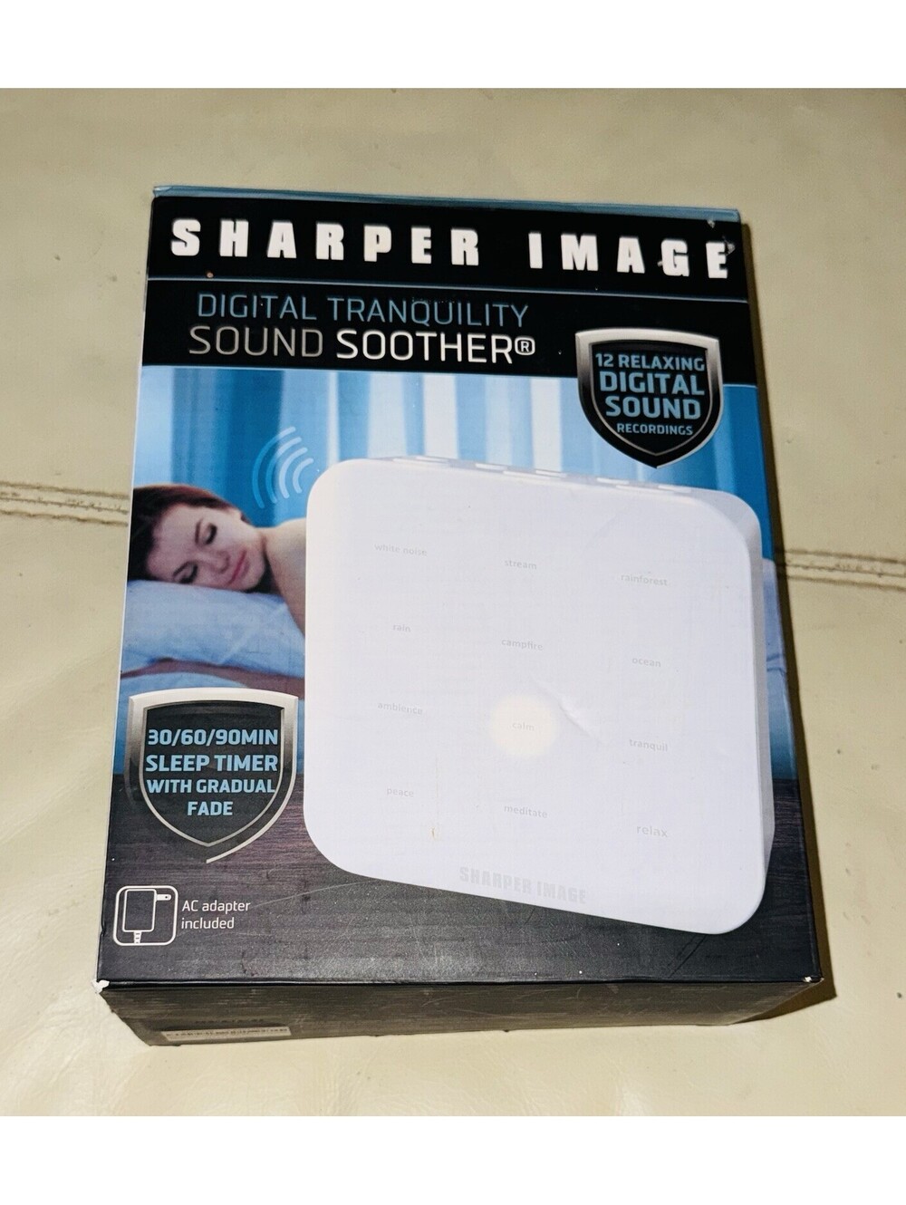 Sharper Image-NEW- Digital Tranquility Sound Soother 12 Relaxing Recordings